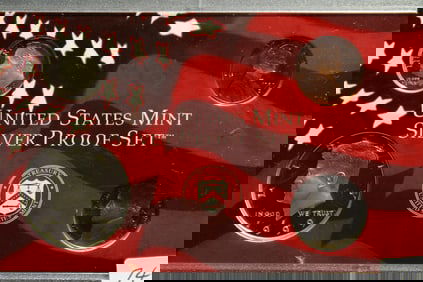 (4 Coins) 1999-S Silver Proof Set Unites States Mint  No Box