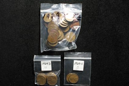 32- 1929, 10-1919D, 2-1929S Lincoln Wheat Cents. 44 Total