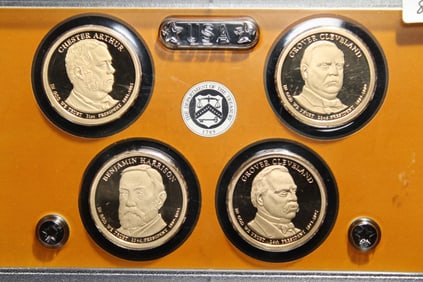 (4 coins) 2012 United States Mint Presidential Proof Coins in Government Plastic Case