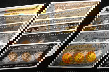 (39 coins in 11 envelopes)  Lincoln cents various dates and mint marks