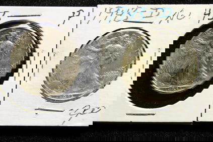 ( 2 coins) 1943 P & D Walking Liberty Half Dollars