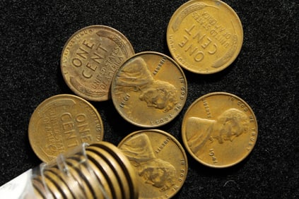 Roll of 1941 Lincoln Wheat Cents