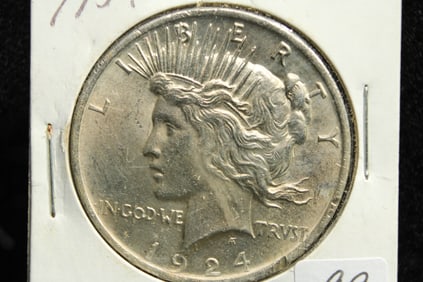 1924 P Peace Silver Dollar NICE COIN