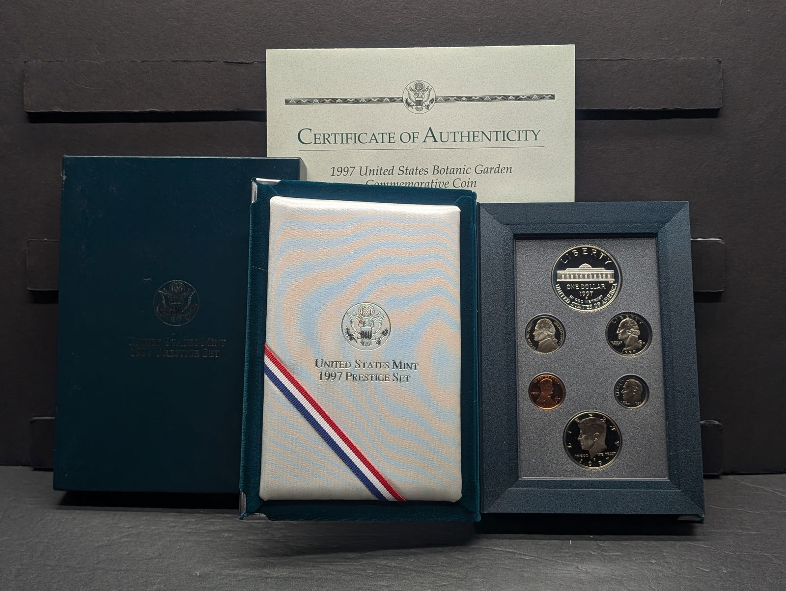 1997-S U.S. Mint Prestige Set in OGP w/ COA - Botanic Gardens: 1997-S U.S. Mint Prestige Set in OGP w/ COA - Botanic Gardens