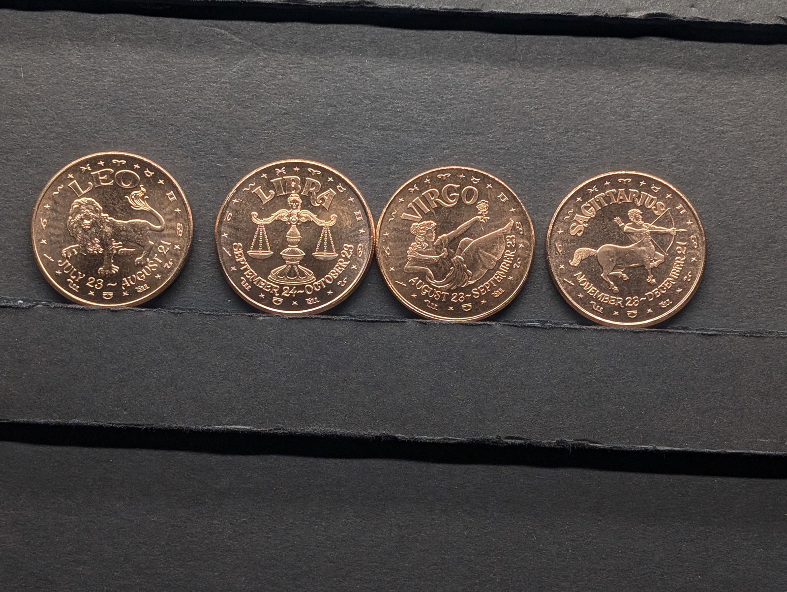 1 Oz. Each .999 FINE COPPER Various Designed Coins (4 PCS) (1 of 4)