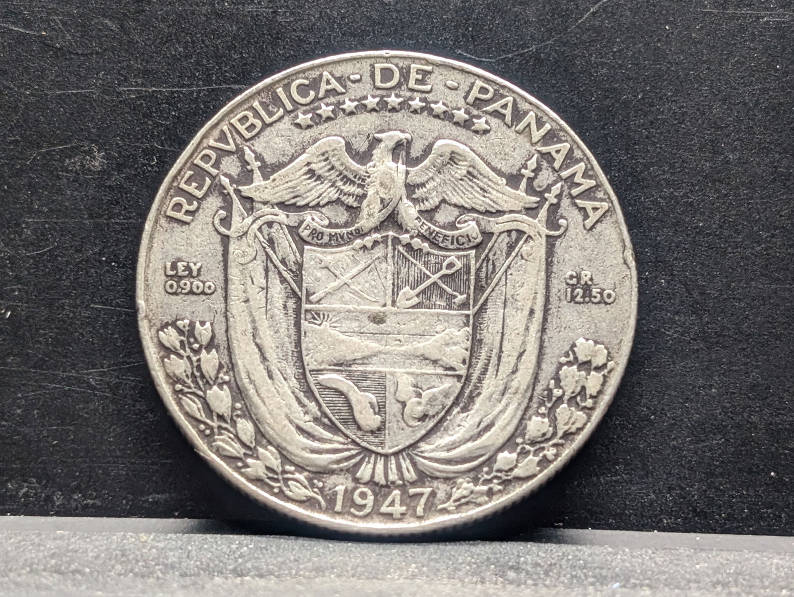 1947 Panama 1/2 Balboa Silver Coin (1 of 2)