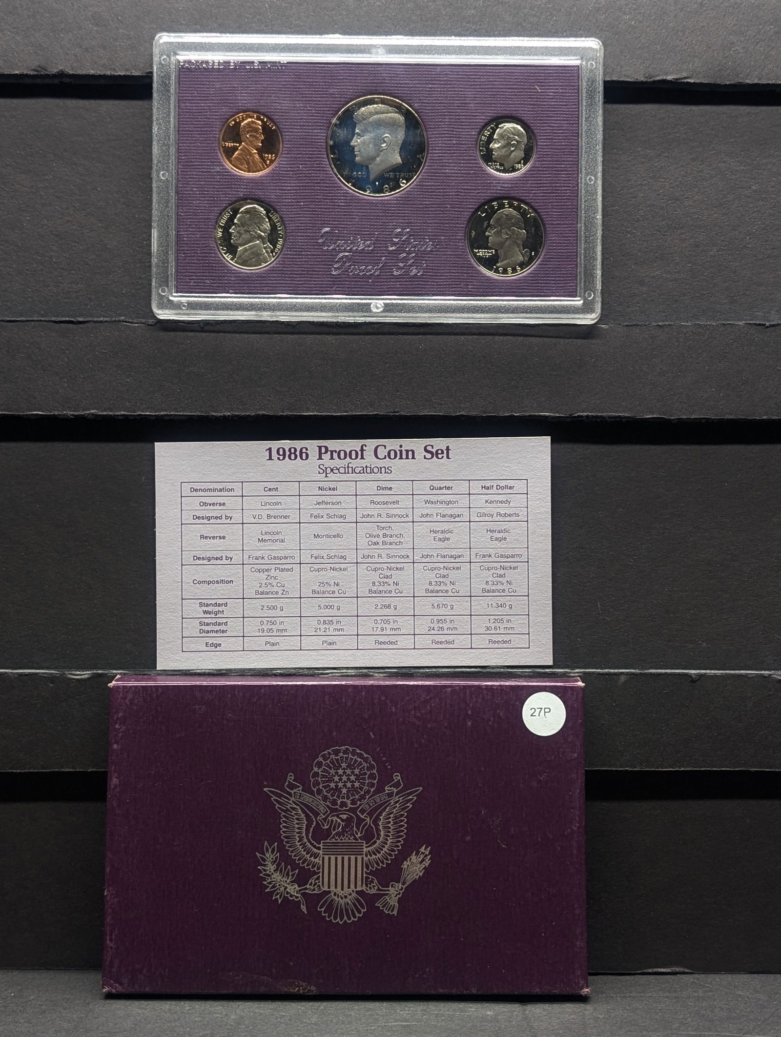 1986-S US Mint Proof Set (1 of 4)