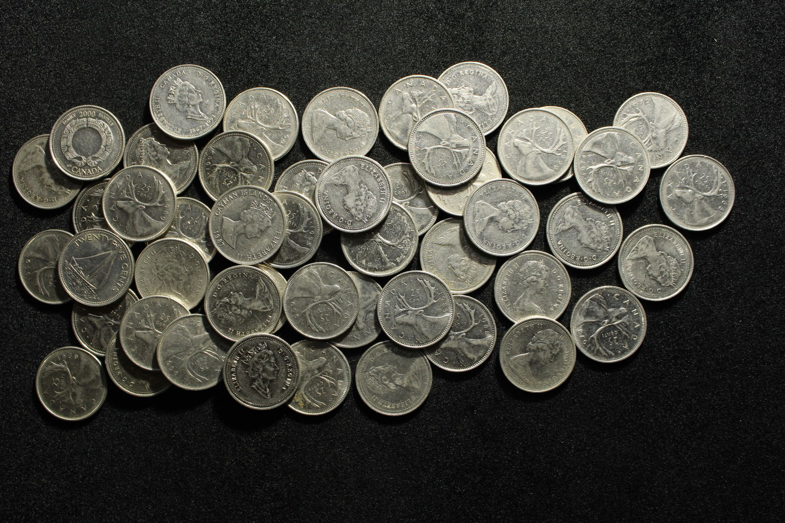 $12 FACE VALUE OF CANADIAN QUARTERS (1 of 2)