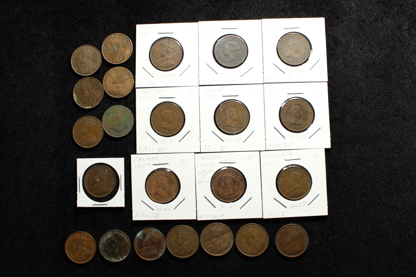 Lot of 23 Assorted Canadian Coins (1 of 2)