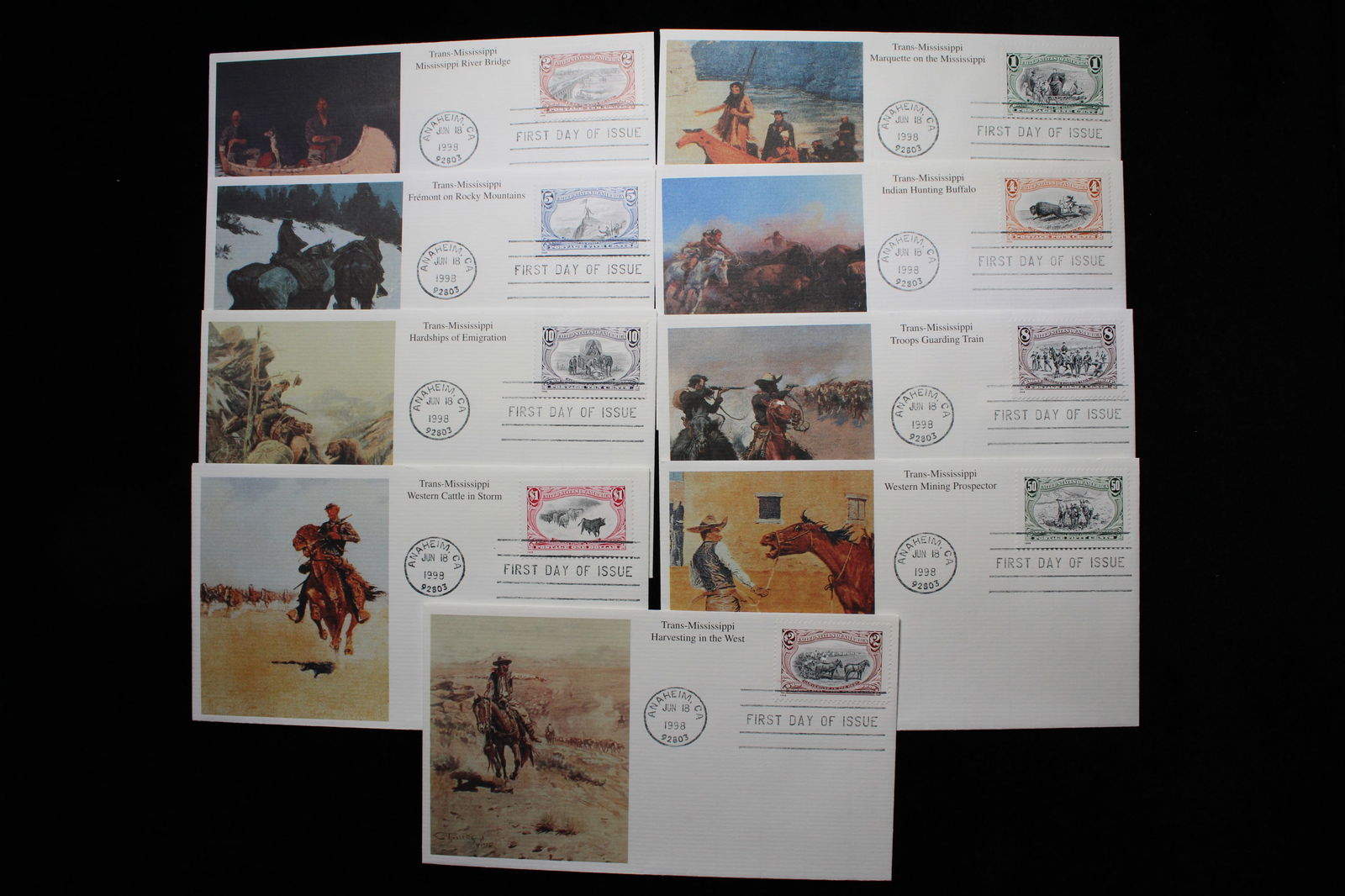 1998 Complete Set "Trans-Mississippi" 1st Day Cachets (1 of 1)