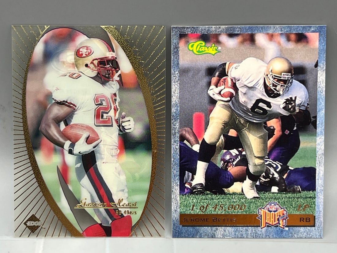 1997 Collector's Edge Garrison Hearst #19 & 1993 Classic Jerome Bettis RC #/45,000: 1997 Collector's Edge Garrison Hearst #19 & 1993 Classic Jerome Bettis RC #/45,000