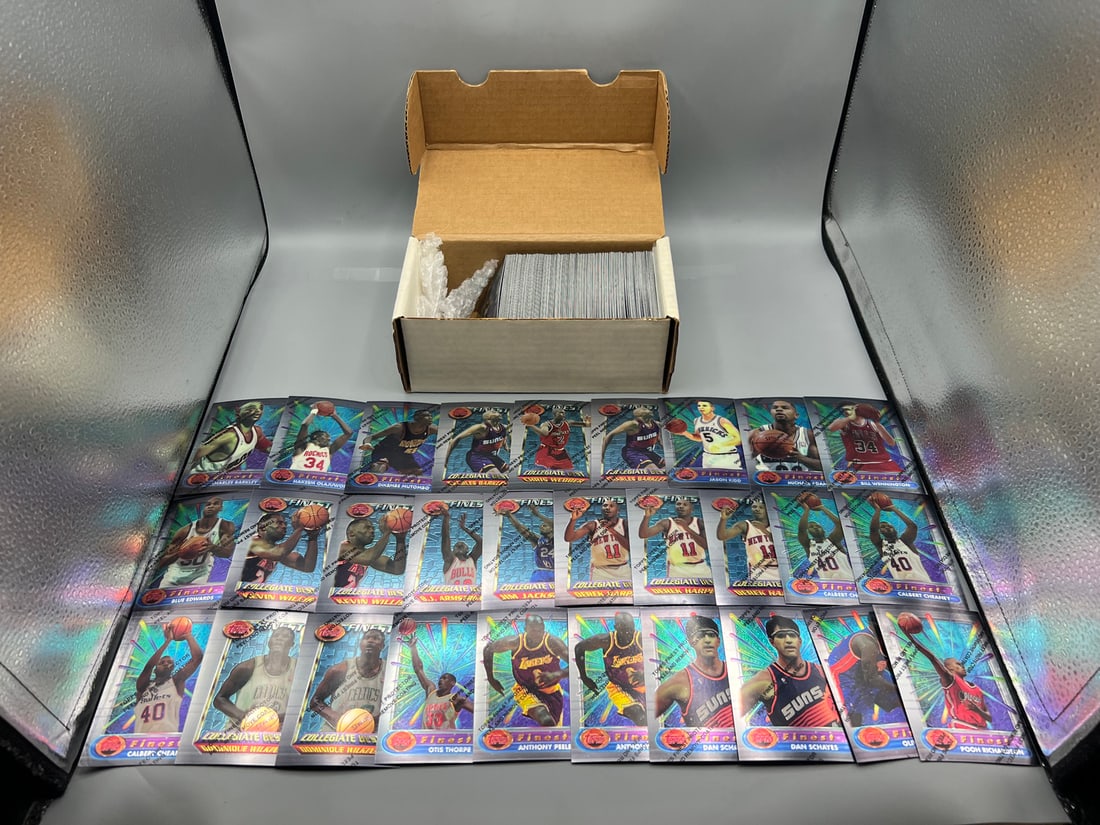 Box of 1994-95 Finest Basketball Cards W/ Stars - Jason Kidd RC (1 of 3)