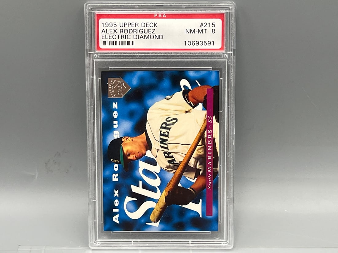 1995 Upper Deck Alex Rodriguez Electric Diamond #215 PSA NM-MT 8 (1 of 2)