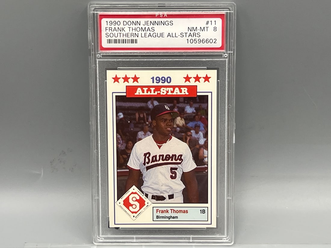 1990 Donn Jennings Frank Thomas Minor League RC #11 PSA NM-MT 8 (1 of 2)