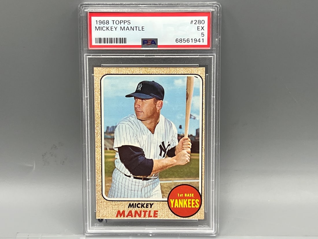 1968 Topps Mickey Mantle #280 PSA EX 5 (1 of 2)