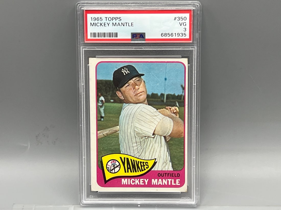 1965 Topps Mickey Mantle #350 PSA VG 3 (1 of 2)