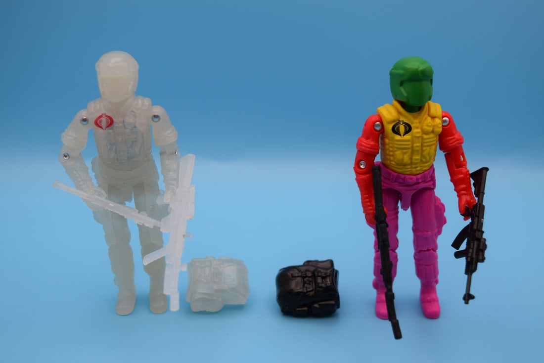 Black Major Custom 3rd Party GI Joe Figure Lot of 2 - Cobra Viper (1 of 2)