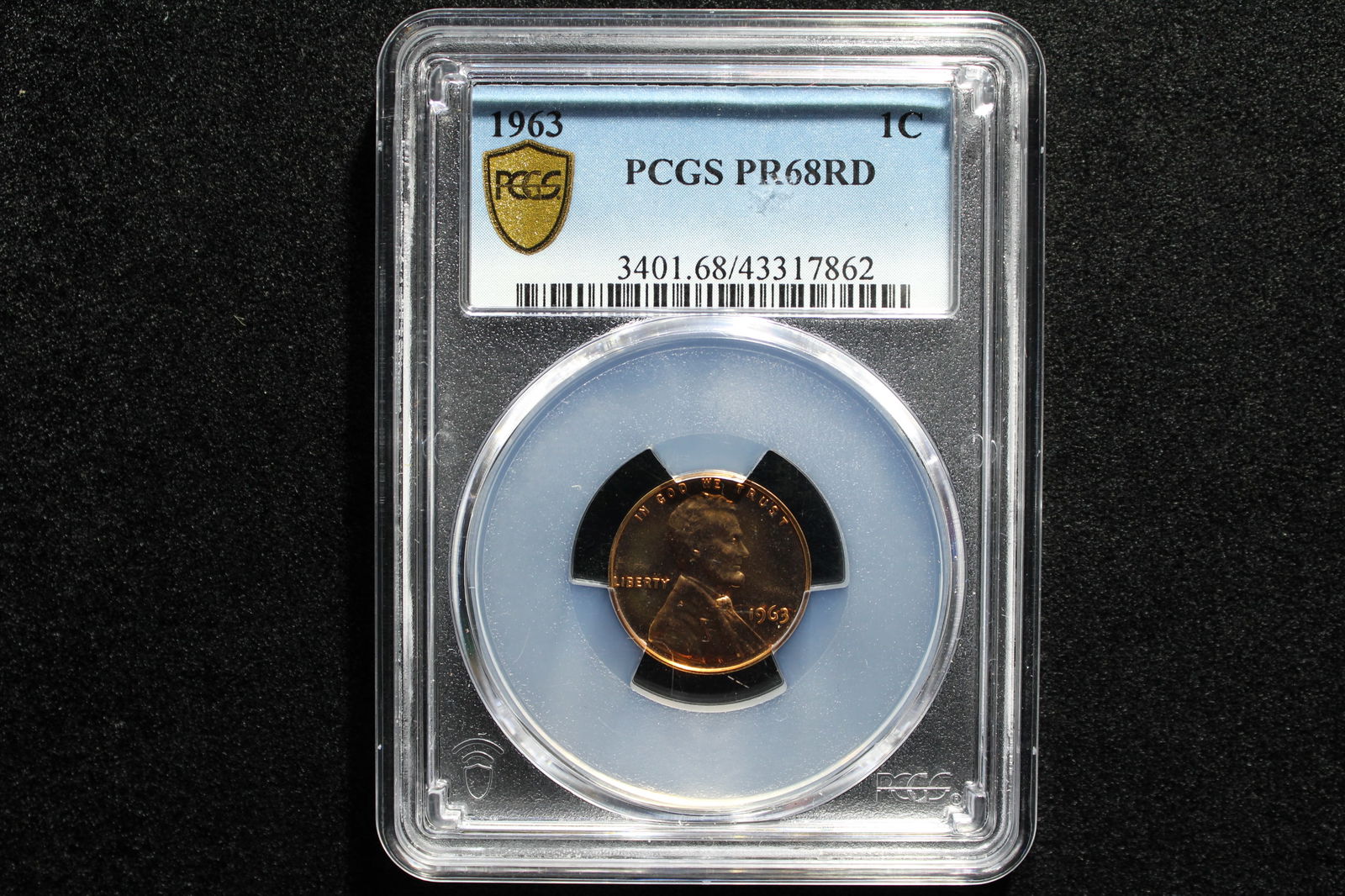 1963 PROOF Lincoln Memorial Cent - PCGS PR68 RD (1 of 3)