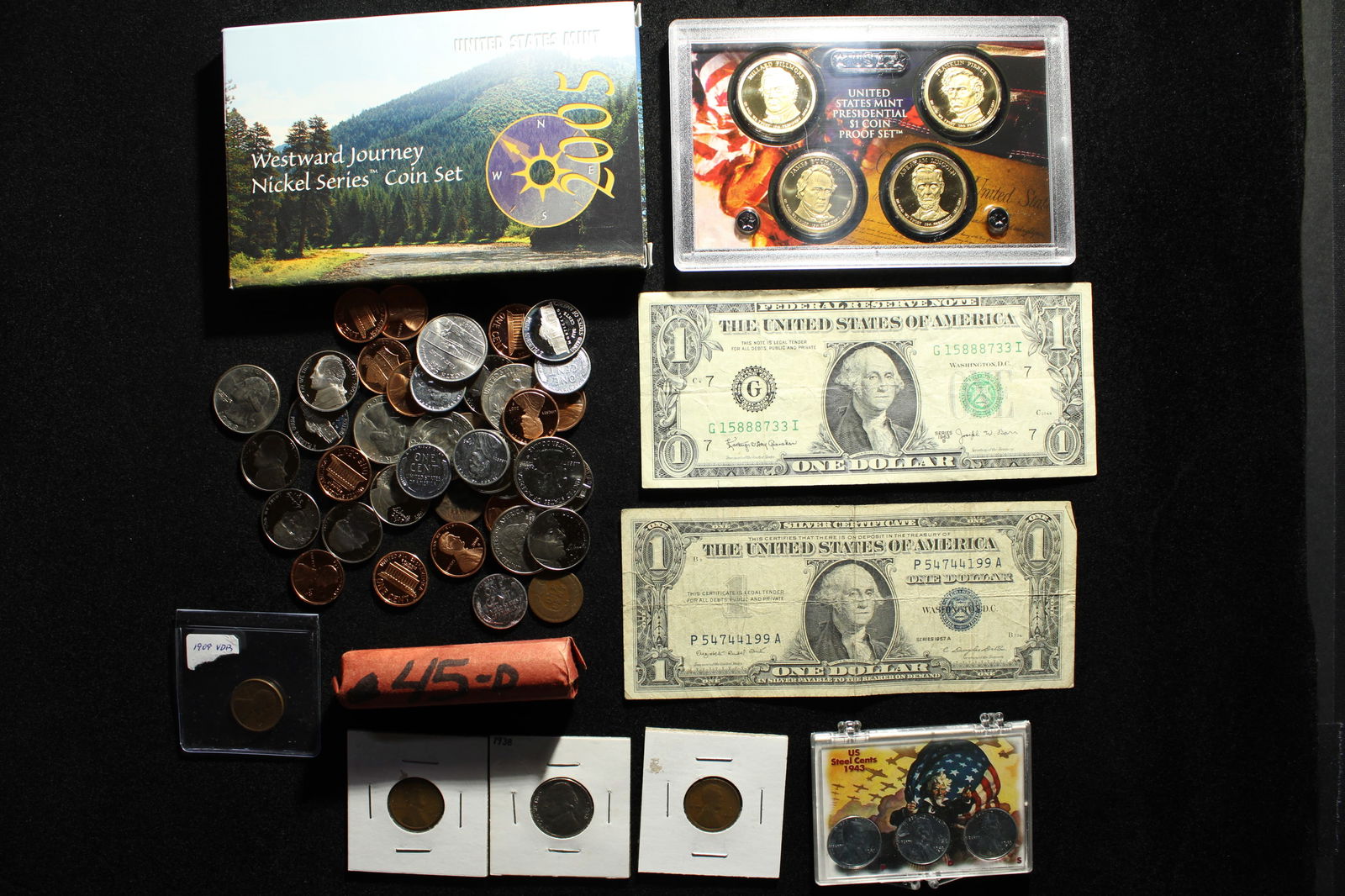 LARGE!! Grab Bag of Various Vintage & Modern U.S. Coins & Currency (1 of 12)