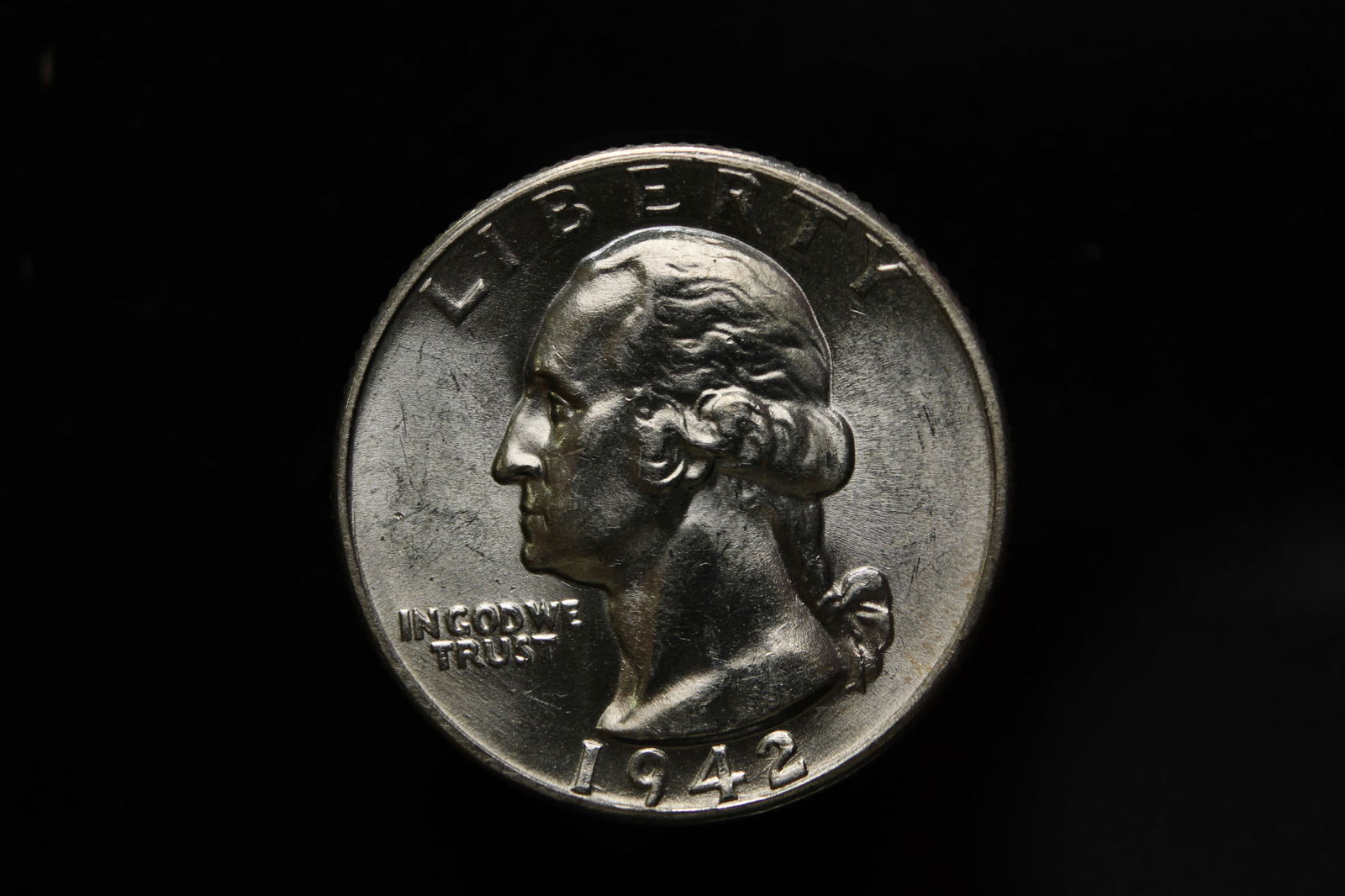 1942 Washington Silver Quarter (1 of 2)