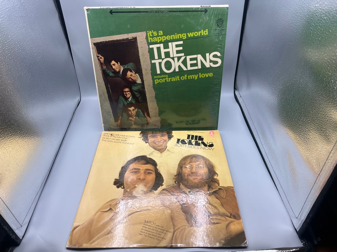 The Tokens (2 LP Lot): It's a Happening World (1967), in original shrinkwrap; and Both Sides Now (1 of 4)