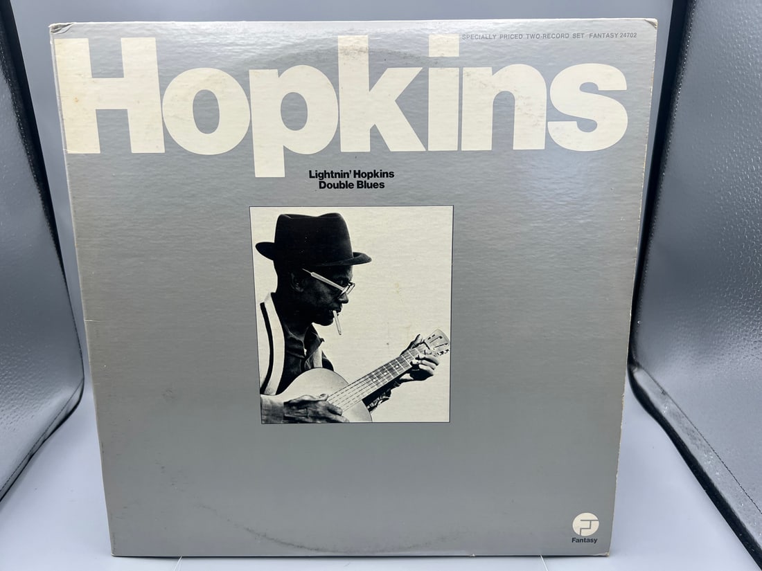 Lightnin' Hopkins: Lightnin' Hopkins Double Blues (1973), gatefold, 2 LPs: Lightnin' Hopkins: Lightnin' Hopkins Double Blues (1973), gatefold, 2 LPs