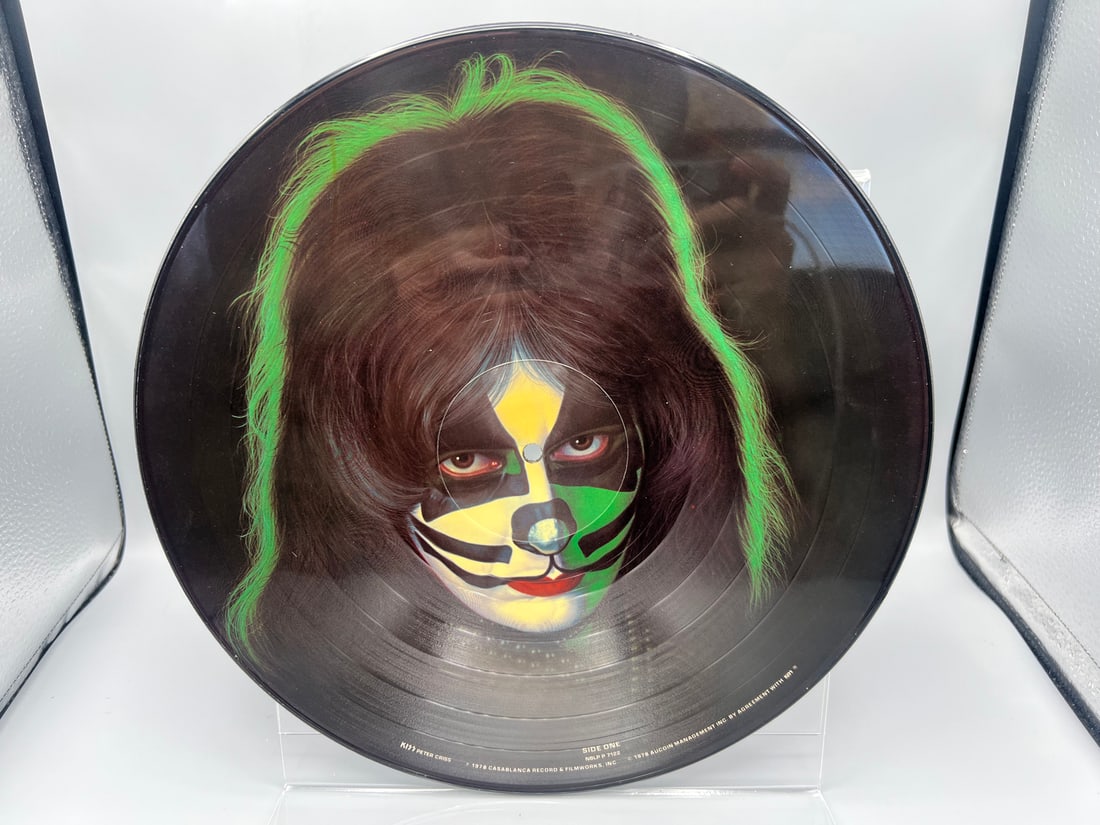 Kiss, Peter Criss: Peter Criss Picture Disc (1978), in clear polyvinyl envelope sleeve: Kiss, Peter Criss: Peter Criss Picture Disc (1978), in clear polyvinyl envelope sleeve