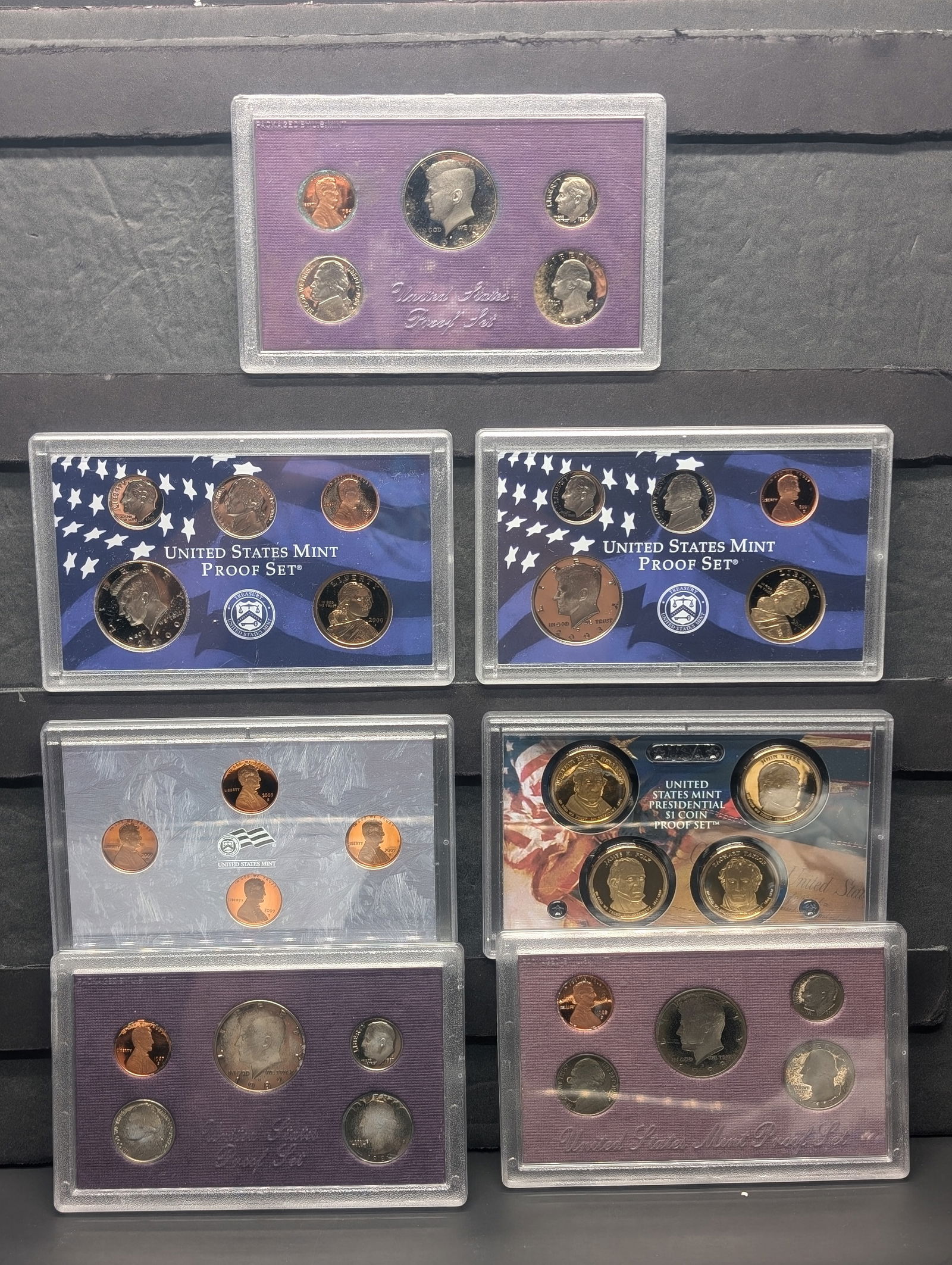 Lot of 7 Various Partial U.S. Mint Proof Sets in OGP (1 of 11)