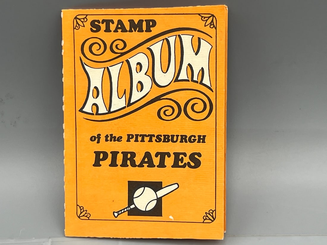 1969 Topps Stamps Pittsburgh Pirates Baseball Stamp Album W/ Roberto Clemente Stamp (1 of 5)