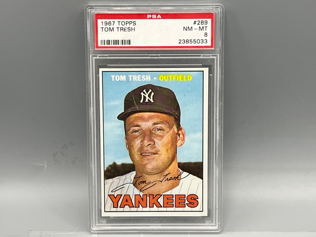 1967 Topps Tom Tresh #289 PSA NM-MT 8: 1967 Topps Tom Tresh #289 PSA NM-MT 8