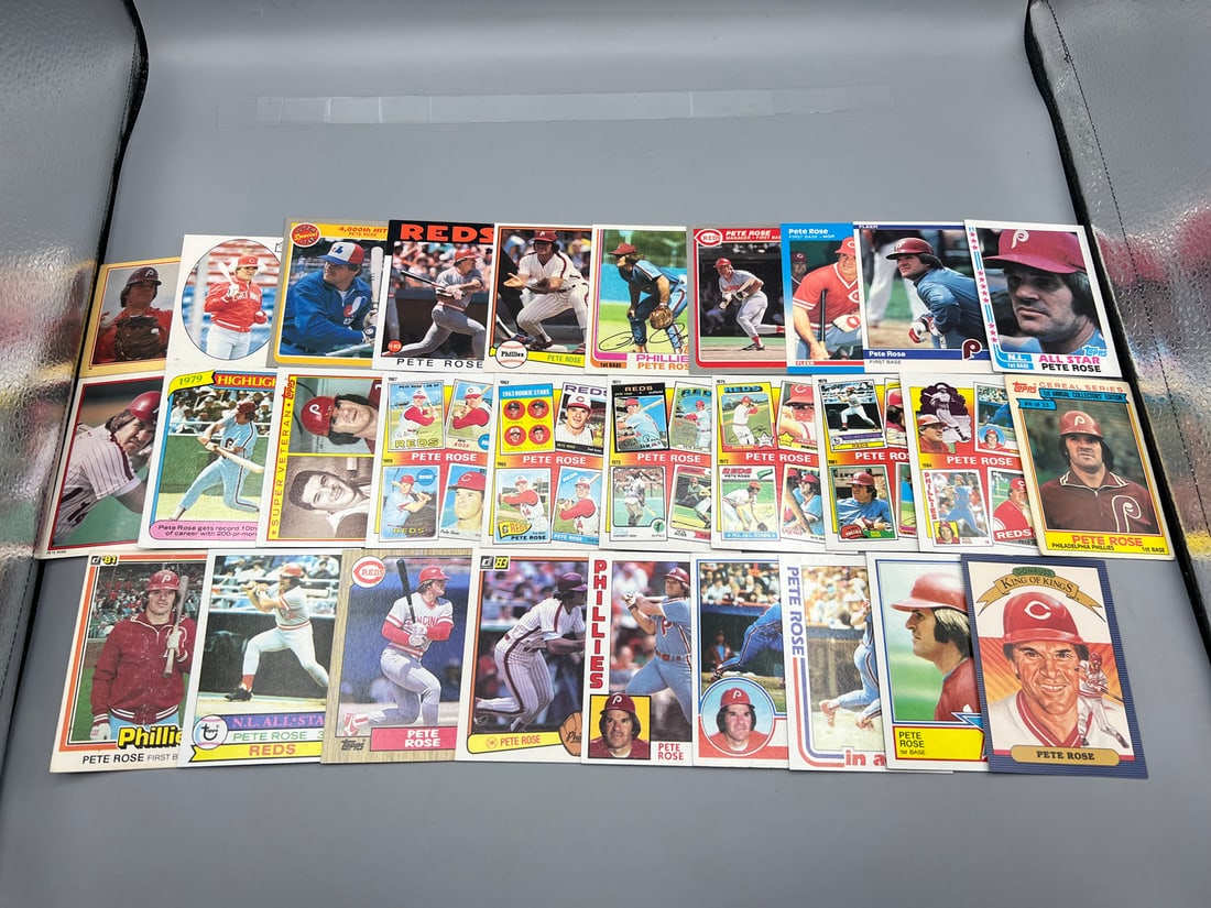 Lot of (25+) Assorted Pete Rose Baseball Cards - Varying Conditions (1 of 5)
