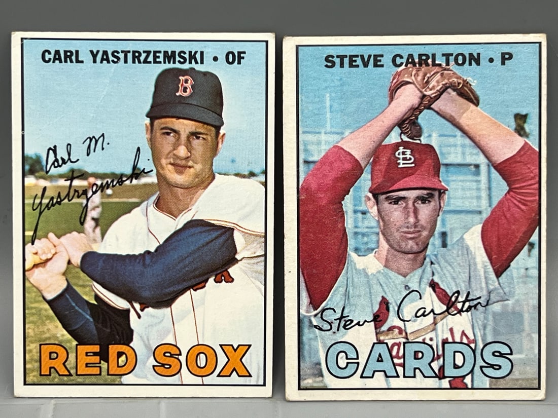 1967 Topps Carl Yastrzemski #355 & Steve Carlton #146 (1 of 3)