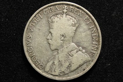 1919 Canada Silver Half .925 Silver - Circulated.