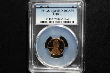 1981-S PROOF Type 1 Lincoln Memorial Cent - PCGS PR69 DCAM
