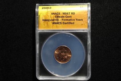 2009-D Lincoln Formative Years Cent - ANACS Cert. MS67 RD