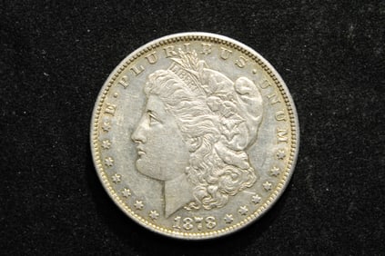 1878-S Morgan Dollar. Nice Detail, Luster.