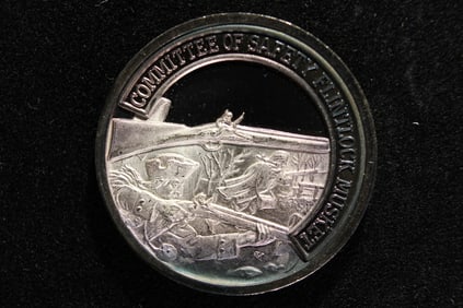 13.5 DWT .999 FINE SILVER Committee of Safety Flintlock Musket Designed Coin