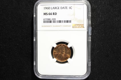 1960 Large Date Lincoln Memorial Cent - NGC MS69 RD