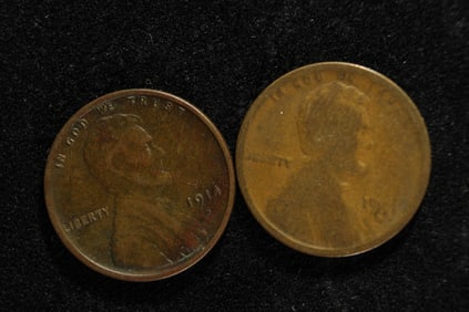 1911-D & 1914-S Lincoln Wheat Cents