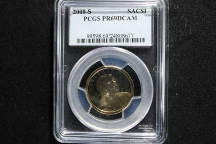 2000-S PROOF Sacagawea $1 Coin - PCGS PR69 DCAM