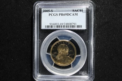 2005-S PROOF Sacagawea $1 Coin - PCGS PR69 DCAM