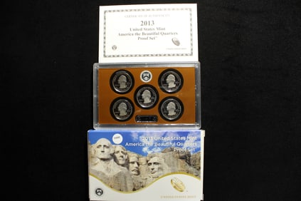 2013 -S U.S. Mint America the Beautiful Quarters Proof Set