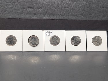 2019-W National Park Quarters Set (5 PCS)