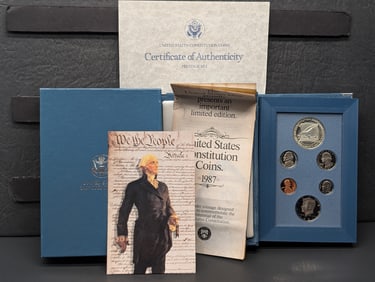 1987-S  U.S. Mint Prestige Set - 200th Anniv. Of the Constitution in OGP w/ COA