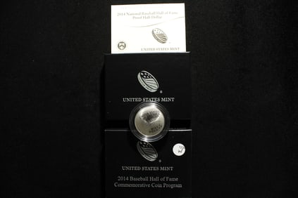 2014-S Baseball Hall of Fame Comm Half Dollar C/N