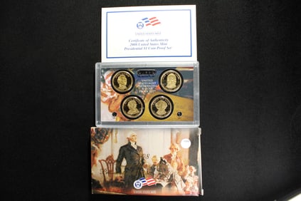 2008 - S U.S. Mint Presidential $1 Coin Proof Set