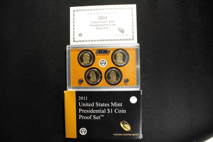 2011 - S U.S. Mint Presidential $1 Coin Proof Set