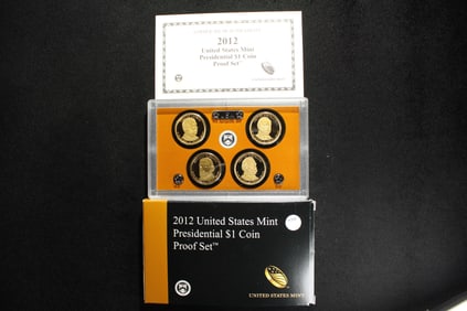 2012 - S U.S. Mint Presidential $1 Coin Proof Set