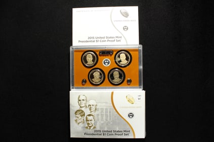 2015 - S U.S. Mint Presidential $1 Coin Proof Set