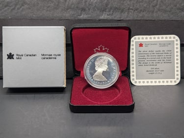1984 PROOF Canada Silver Dollar - 150th Anniv. of Toronto in OGP 50% Silver